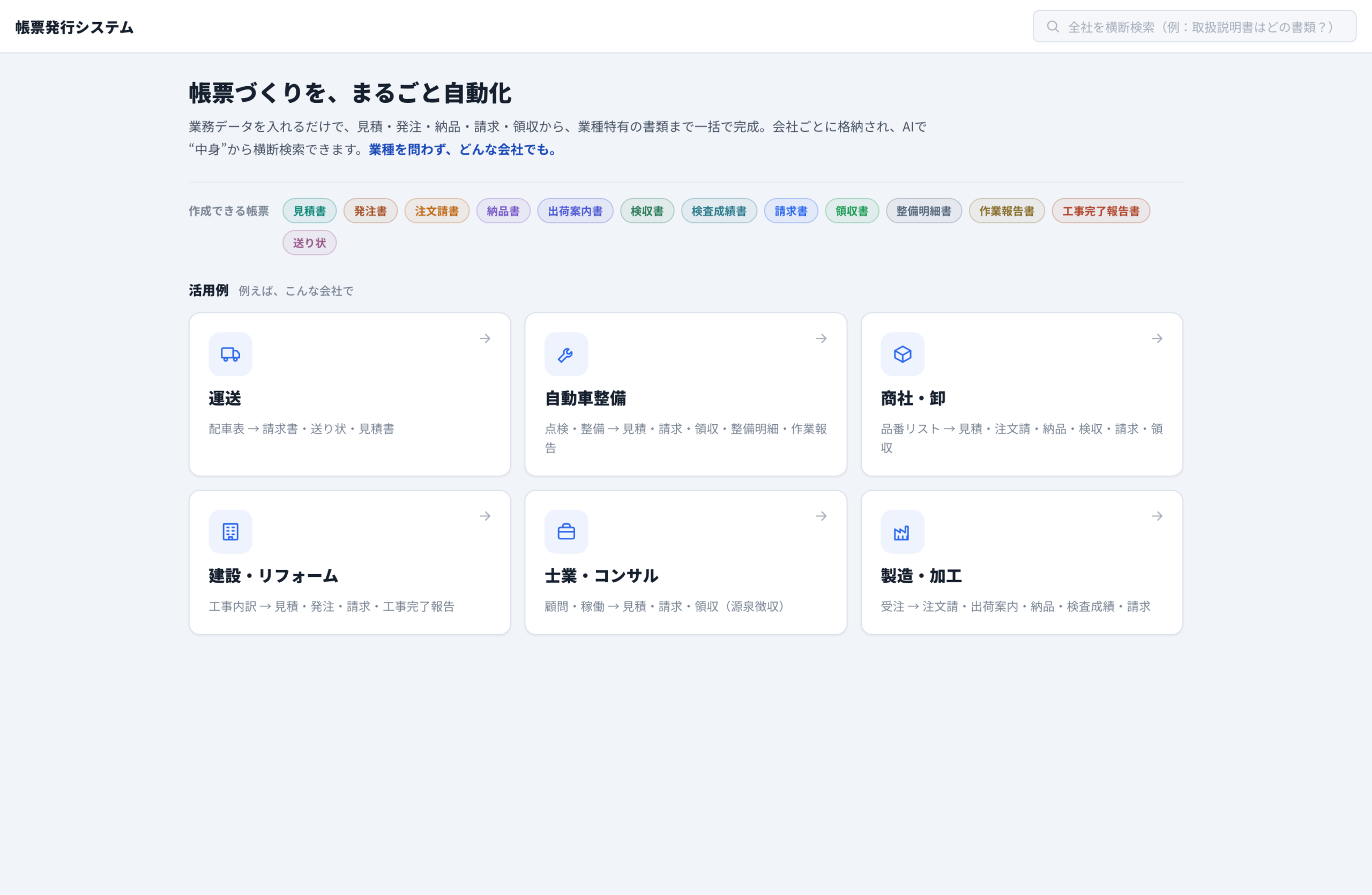 活用例の一覧