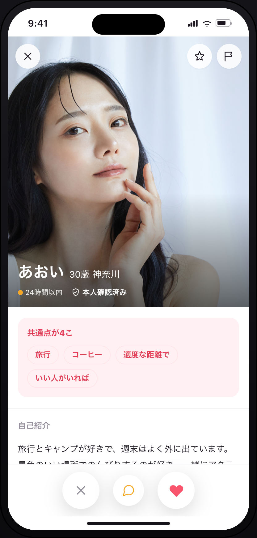 プロフィールと共通点